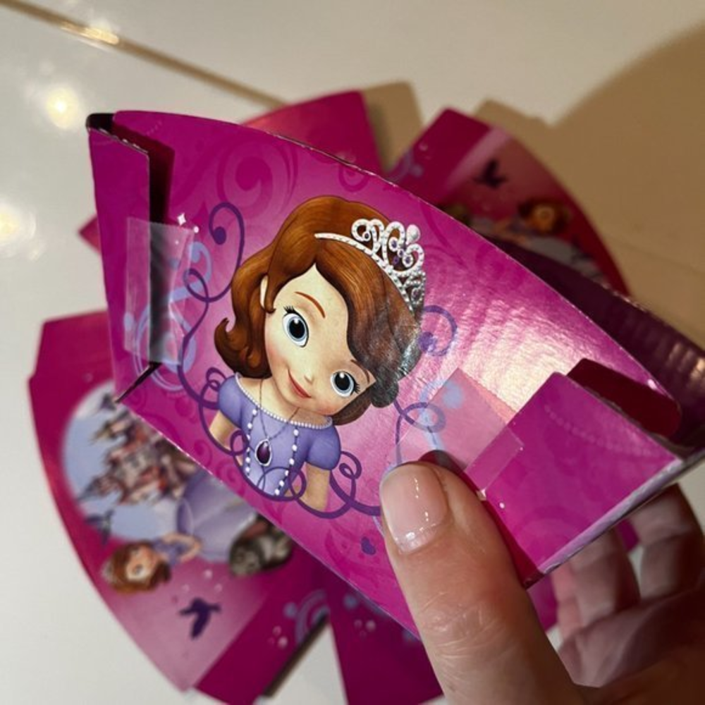 FREE w/any bundle / 2‎ Princess Cardboard Snack Bowls (birthday)